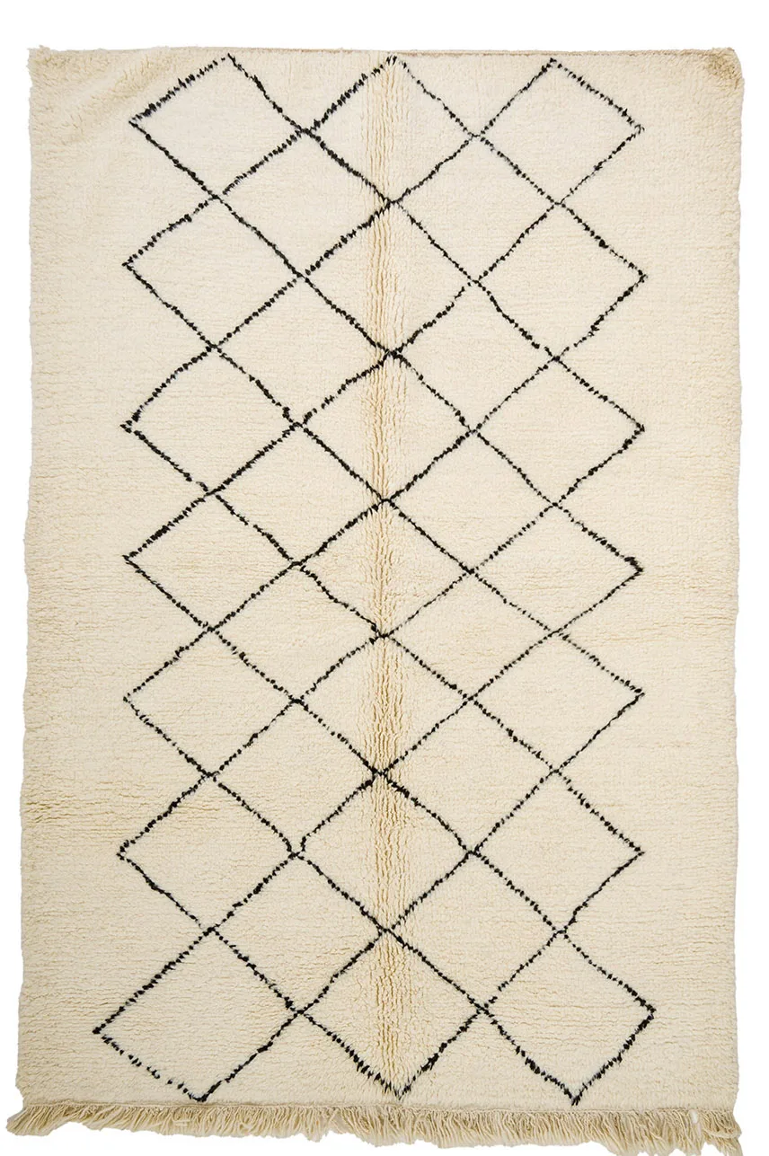 Kelim-teppe Marokkansk Beni Ourain 170 x 260 cm (Størrelse: 170 x 260 cm)