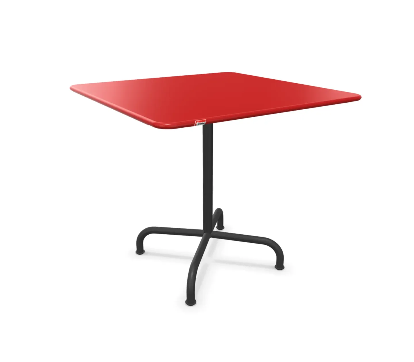 Schaffner Metall-Tisch Rigi Quadratisch Rot | Schubiger Möbel