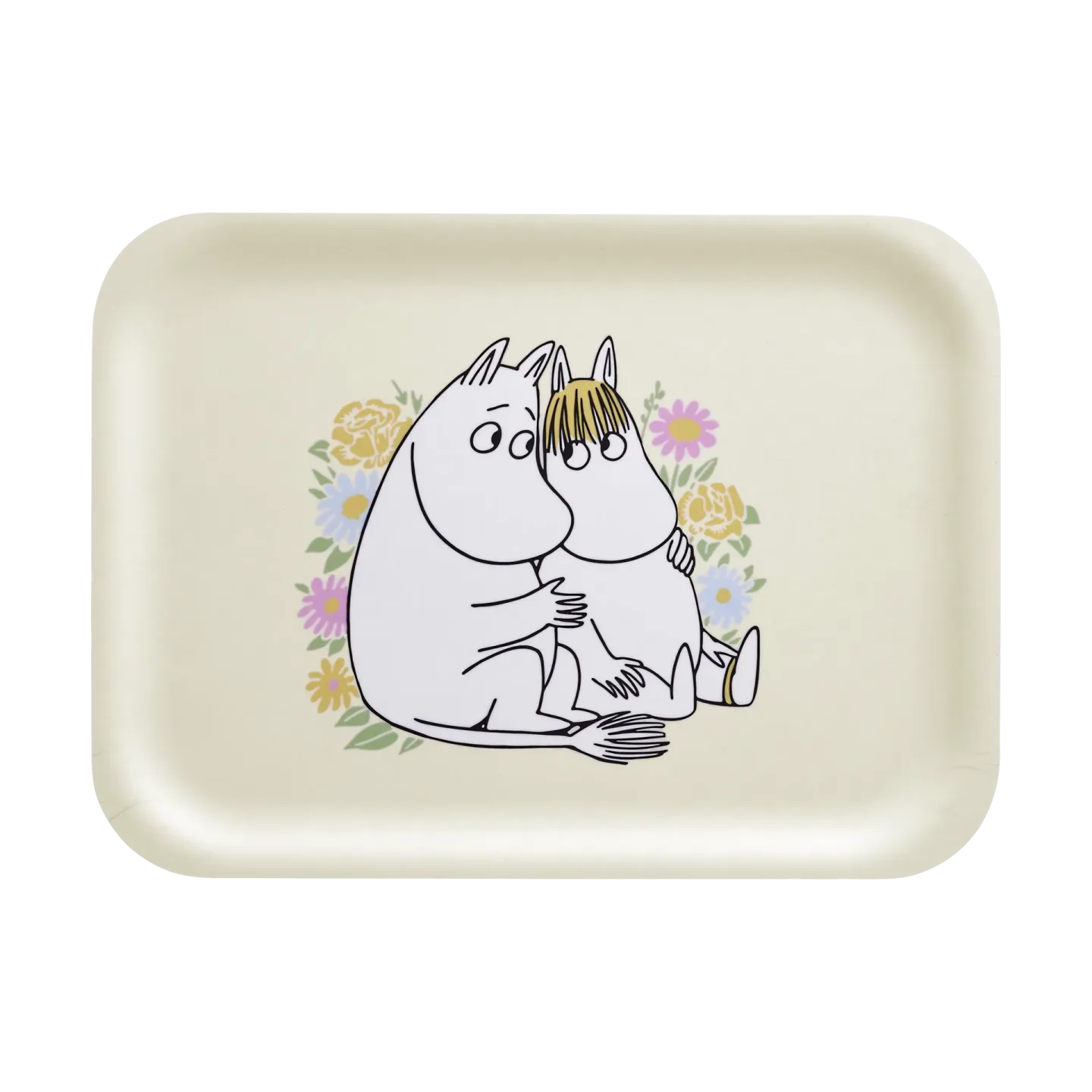 Muurla Mumin Tablett 20x27 cm Flowers