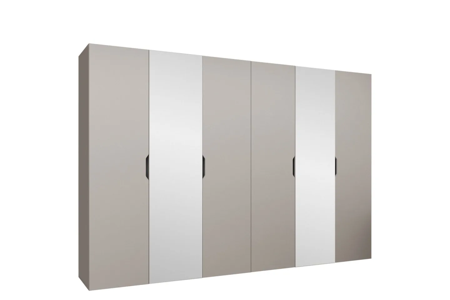 Abano Garderob m. Spegel 52x202 cm - Beige