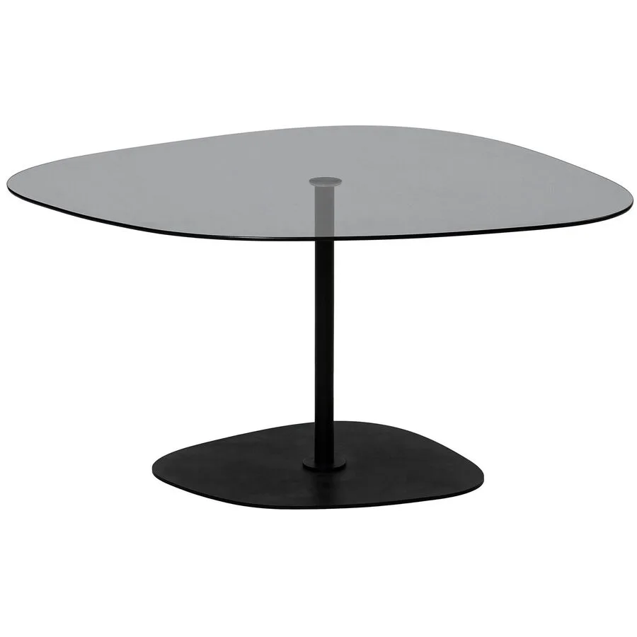 Salontisch Yasam dunkelgrau Glas B 85 T 67 cm