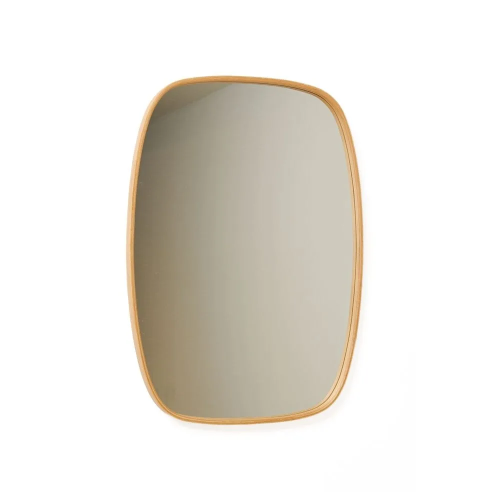 Aranfield Vägghängd Spegel Rektangulär 62 cm - Brun