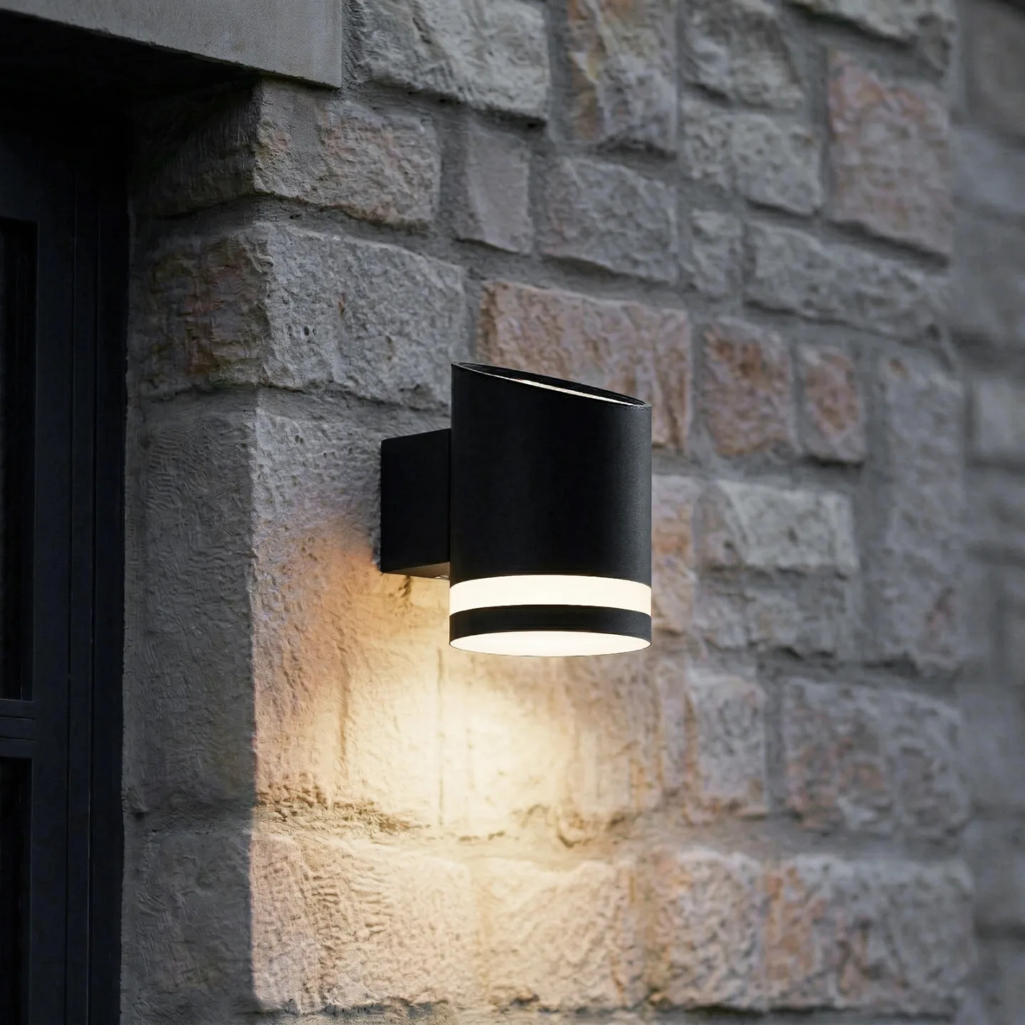 Bentlas LED Solcelle Vegglampe Anthracite - Lindby - Moderne - Rustfritt stål - Kantet
