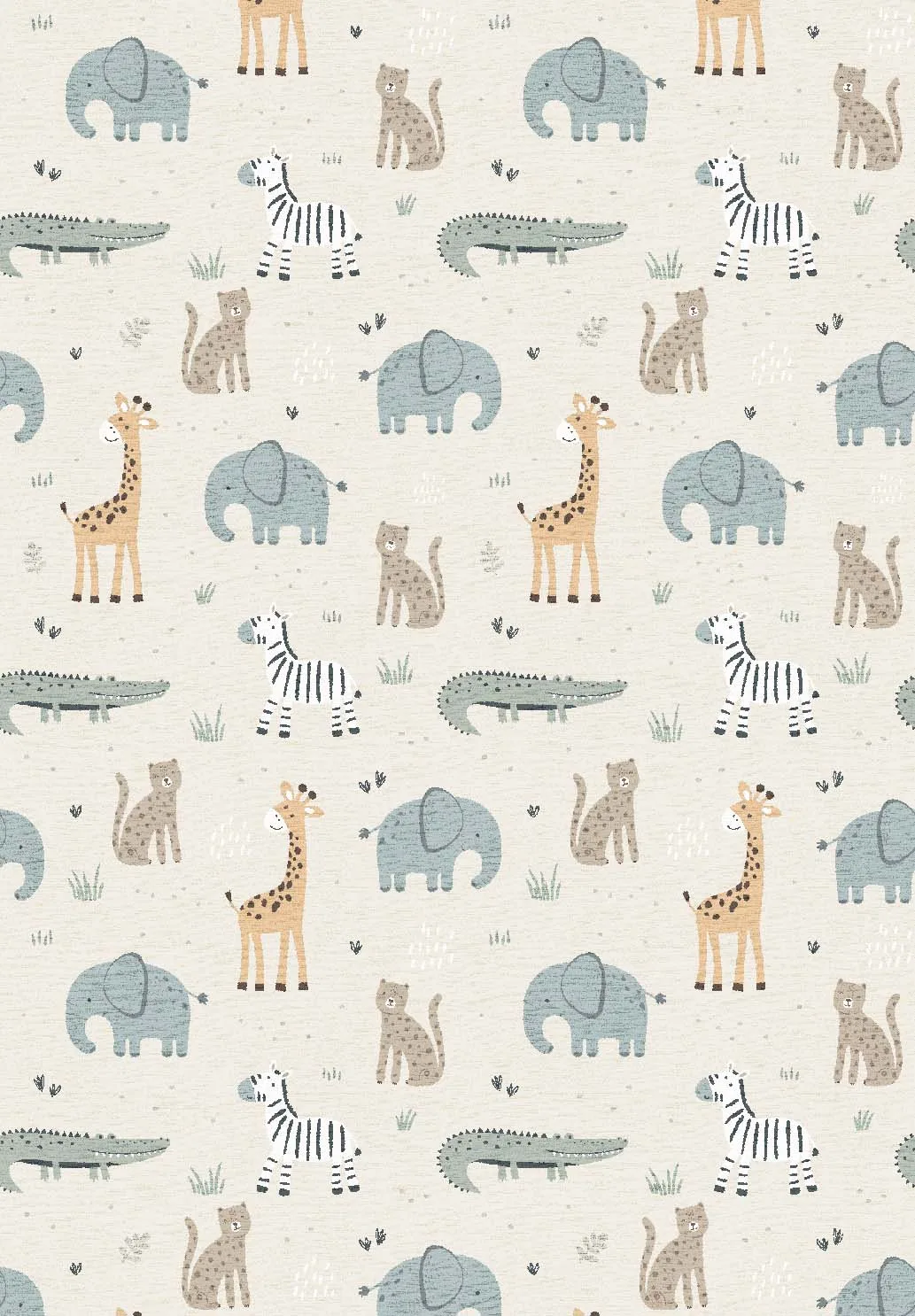 Barneteppe - Safari Friends (multi) (Størrelse: 160 x 230 cm)