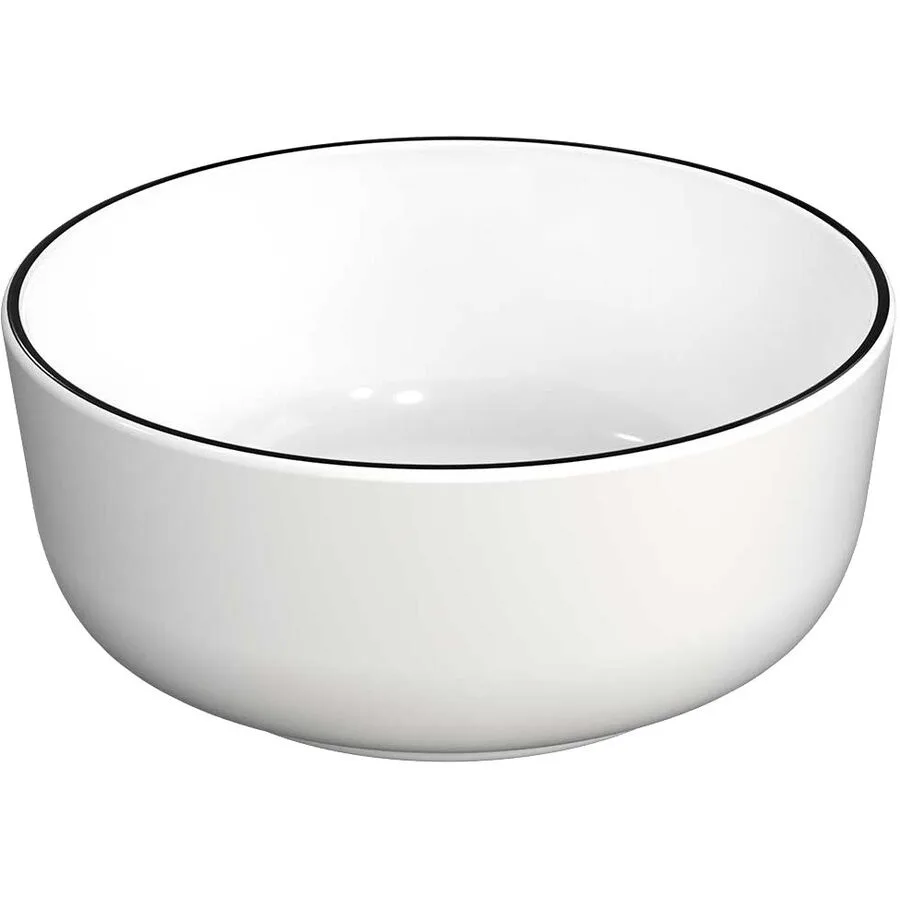 Schüssel Nordika weiss/schwarz Porzellan D 13 cm 1 Stk