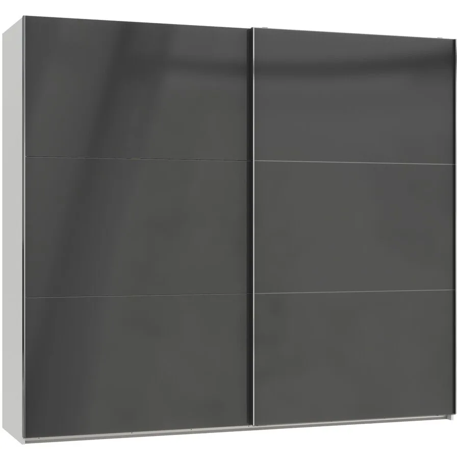 Kleiderschrank Sanko grau Holzwerkstoff B 250 cm