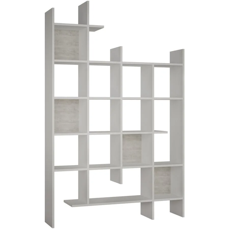 Bücherregal Georis weiss Holzwerkstoff B 122 H 188 cm