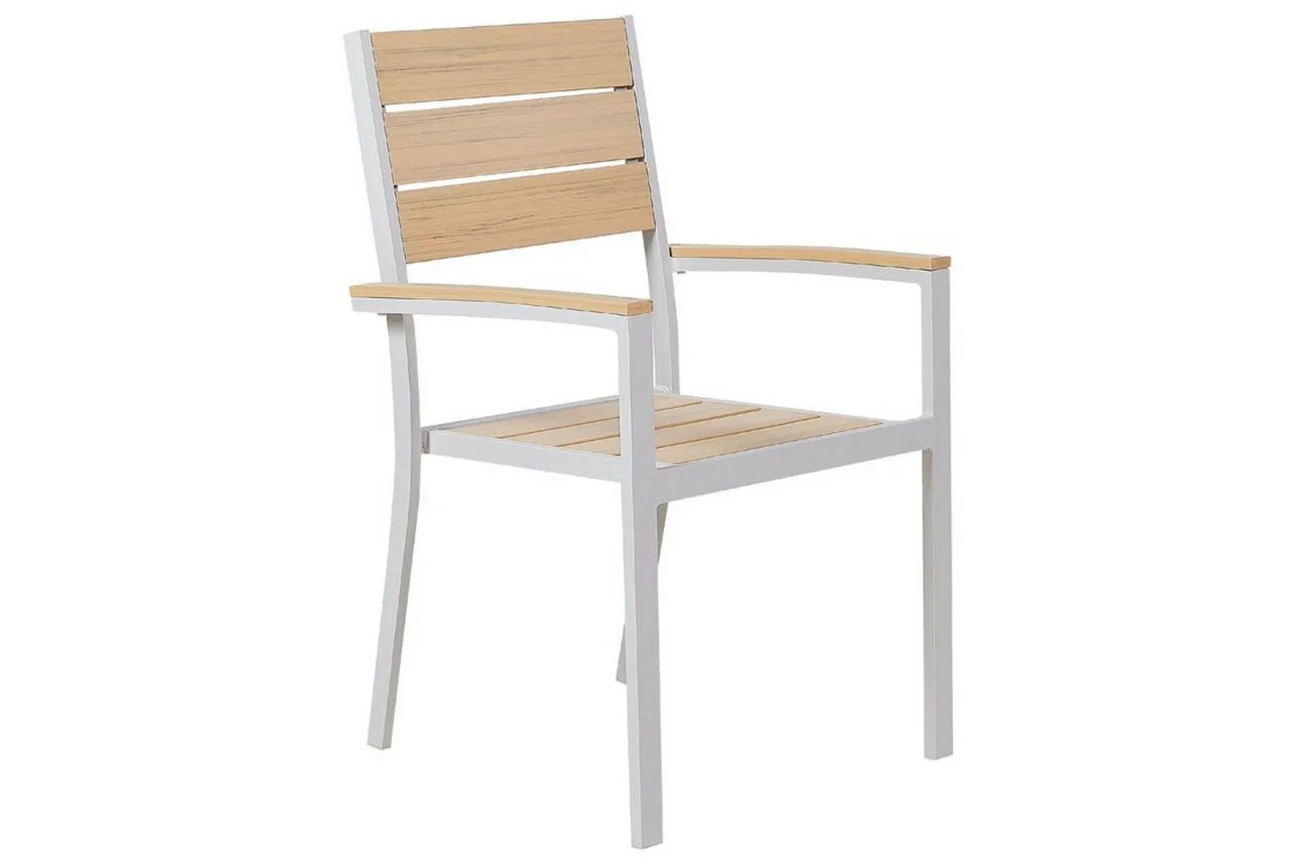 Edmundston Karmstol Utomhus - Beige/Vit