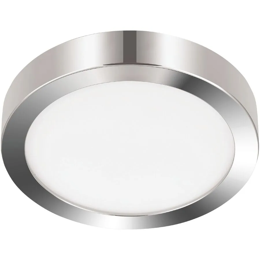 Eglo Deckenlampe Fueva 5 Weiss/Grau Stahl/Kunststoff 28.5 cm 2.8 cm - Farbe: weiss/chrom - LED - Lichtfarbe: Helles Neutralweiss - Material: