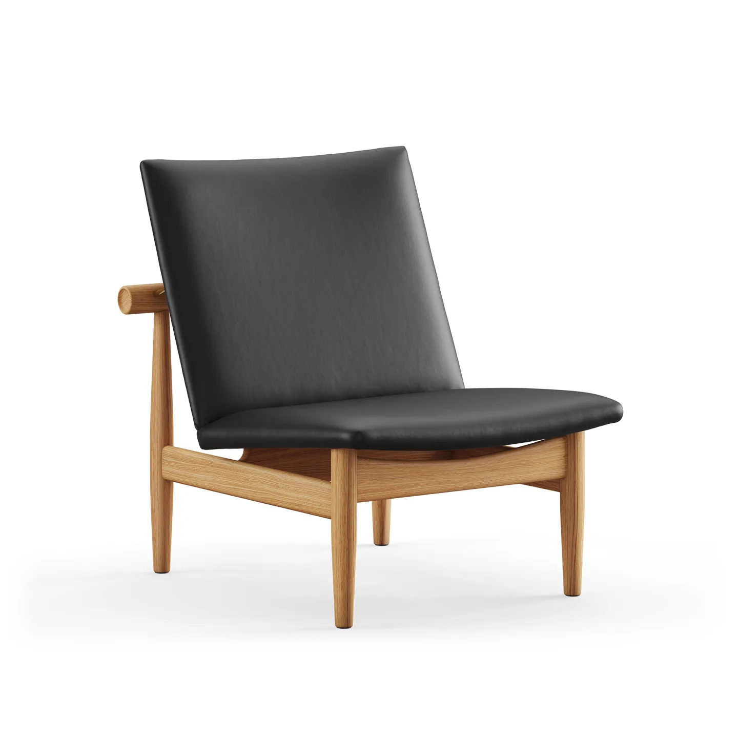 House of Finn Juhl - Japan Chair, Walnut, Leather Group 4 Vegetal, 90 Nature - Fåtöljer - Finn Juhl - Beige,Träfärgad - Trä/Textilmaterial