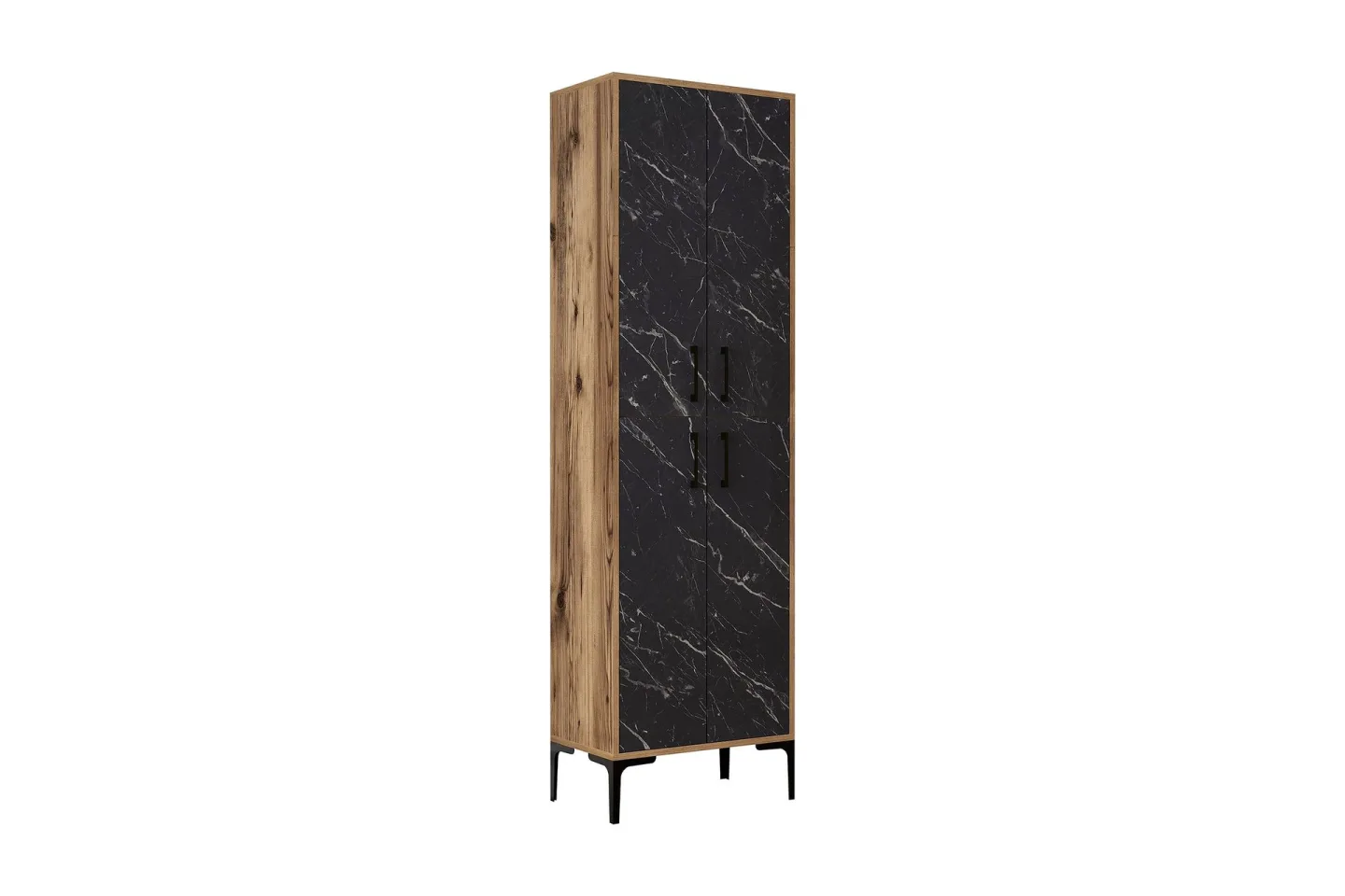 Retzow Skoskåp 60x35 cm - Svart/Mörkbrun