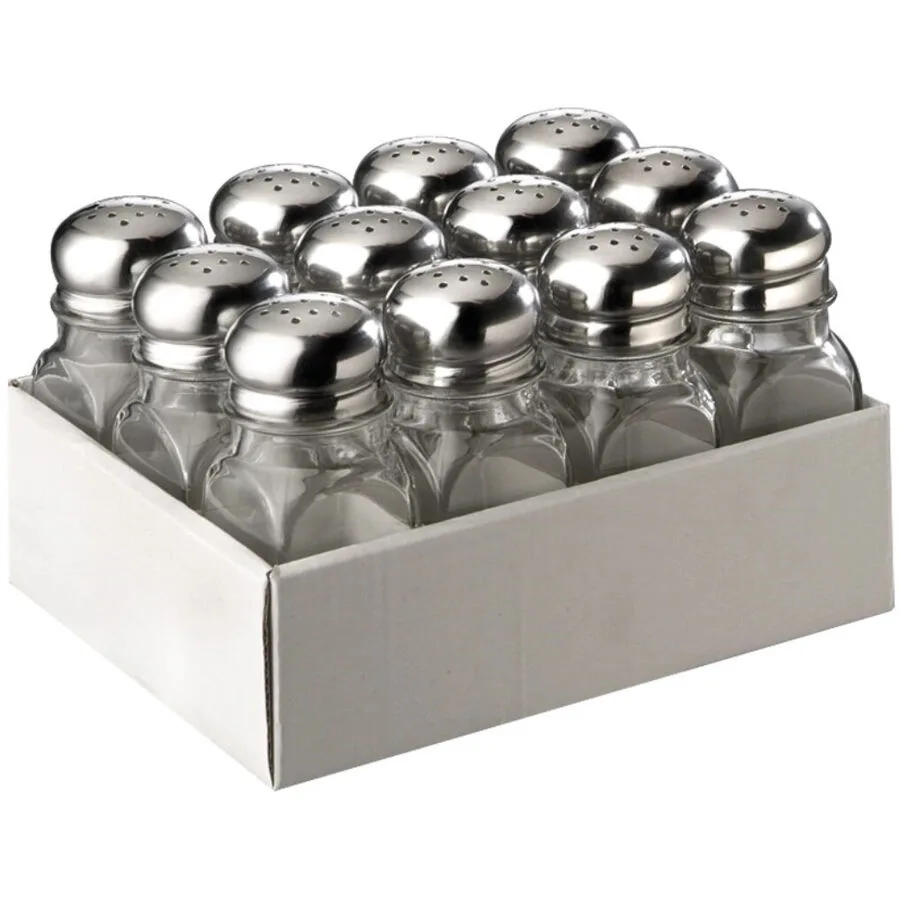 Aps transparent Glas / Edelstahl H 10 cm Set
