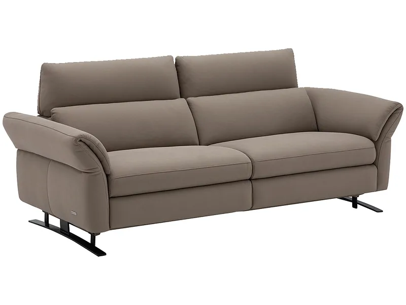 3er Sofa CAMPO DE FIORI OMEGA Echtleder kaffeefarben