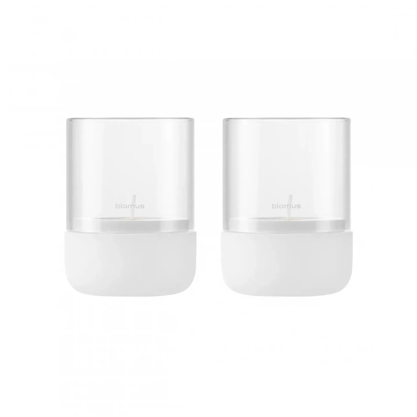 blomus Calma Windlicht Ø7cm 2er Pack Lily white