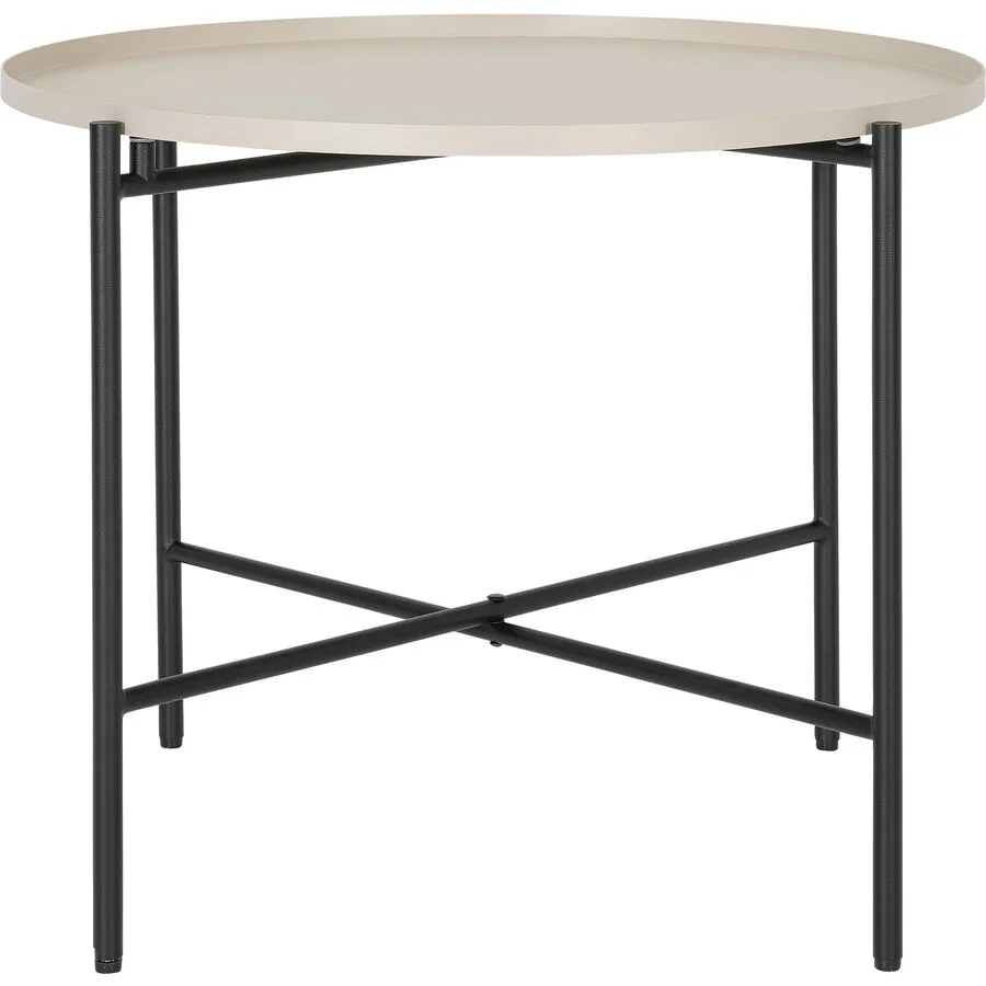 Beistelltisch Kim Beige Metall 50 cm
