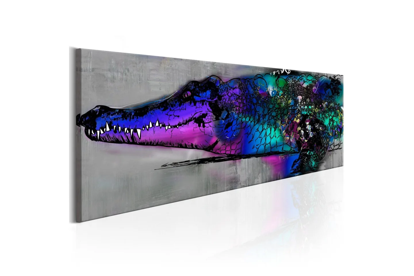 Tavla Blue Alligator 135x45 cm -
