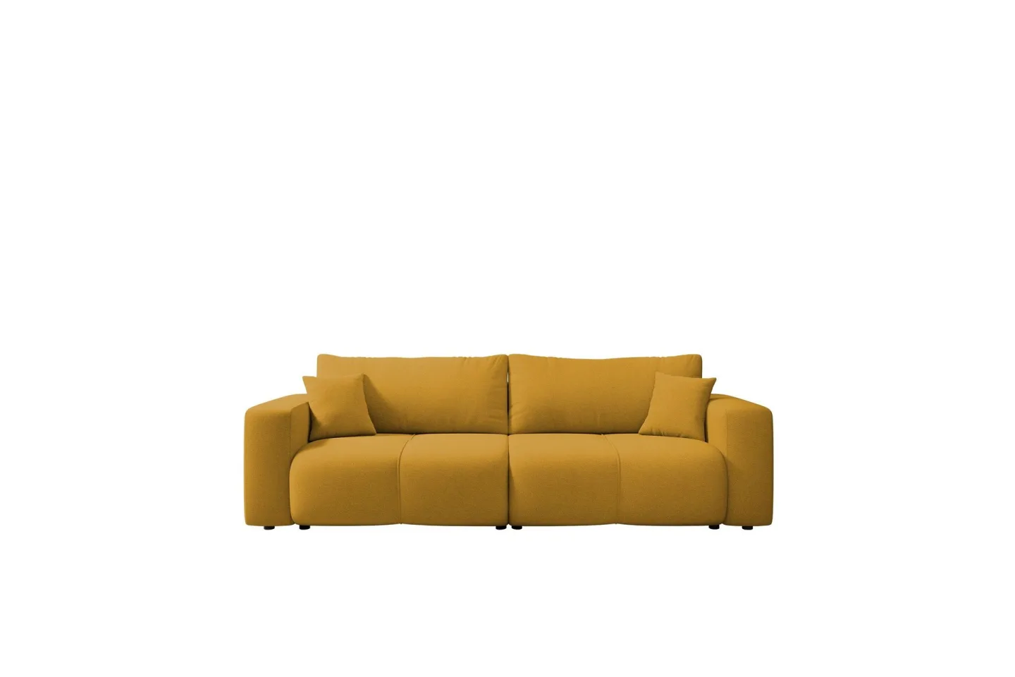 Flo Bäddsoffa 3-sits i Plysch - Gul