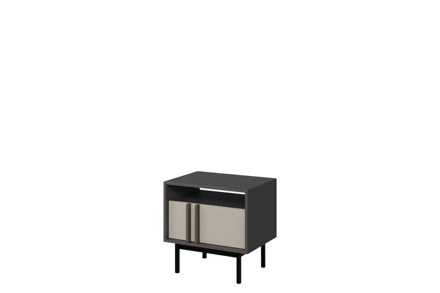 Farshian Sängbord 53 cm - Grå/Beige