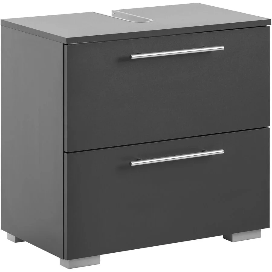 Waschbeckenunterschrank Uhland anthrazit Holzwerkstoff B 60.2 T 35 cm H 59.1 cm