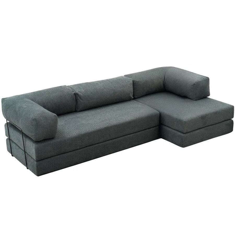 Bettsofa Foldbar Grün Fabric: 100% CHENILLE B 290 T 95 cm