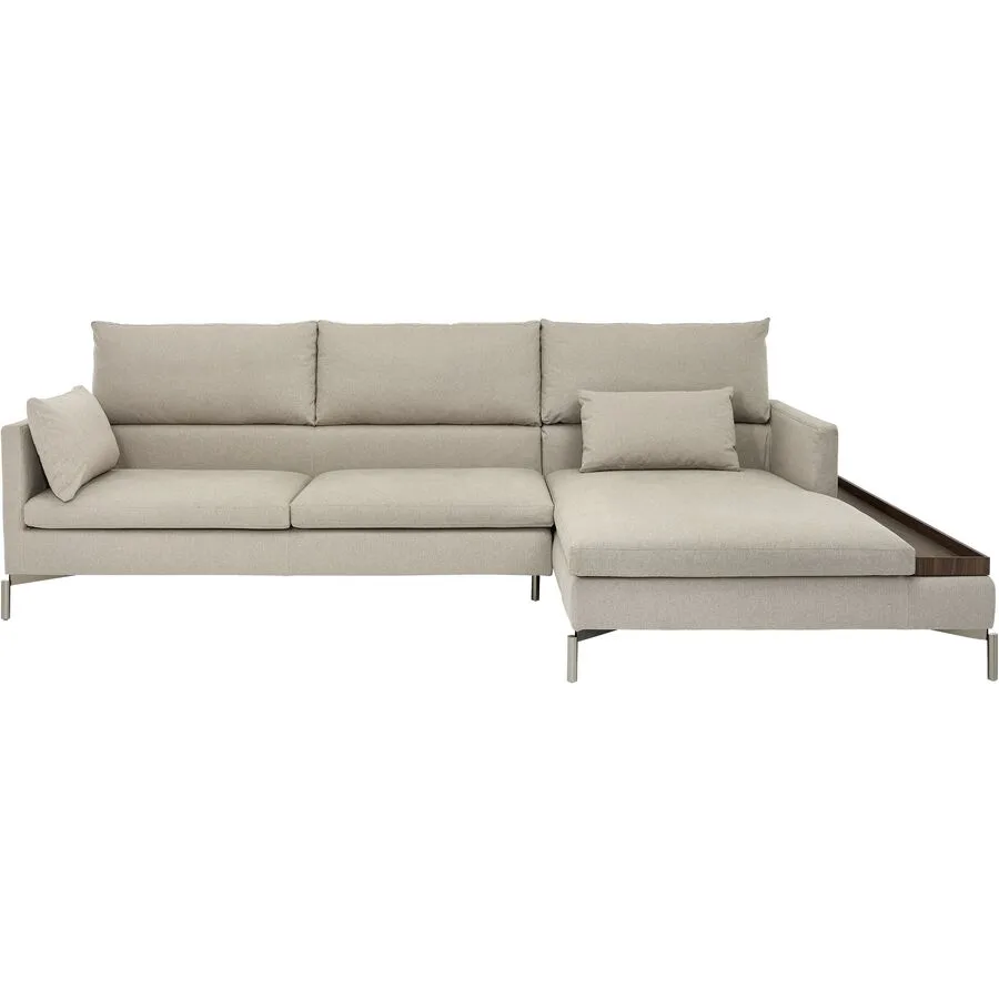 NOVAMOBILI Sofa Marzio Grau Stoff 308.5 cm 179 cm