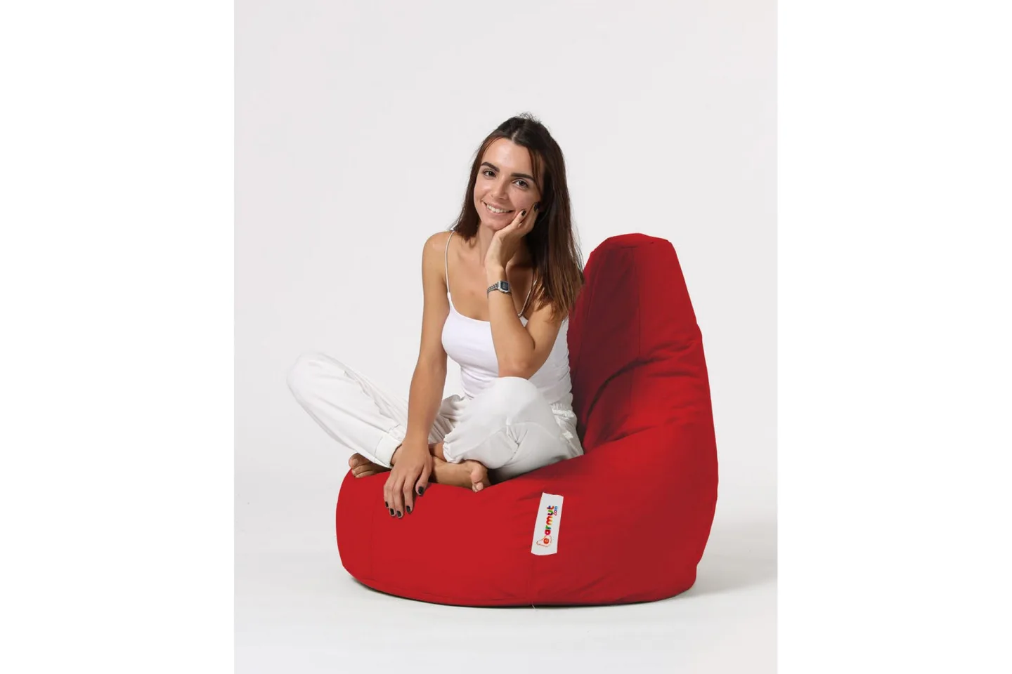 Sittsäck Utomhus Vinna 80 cm - Röd