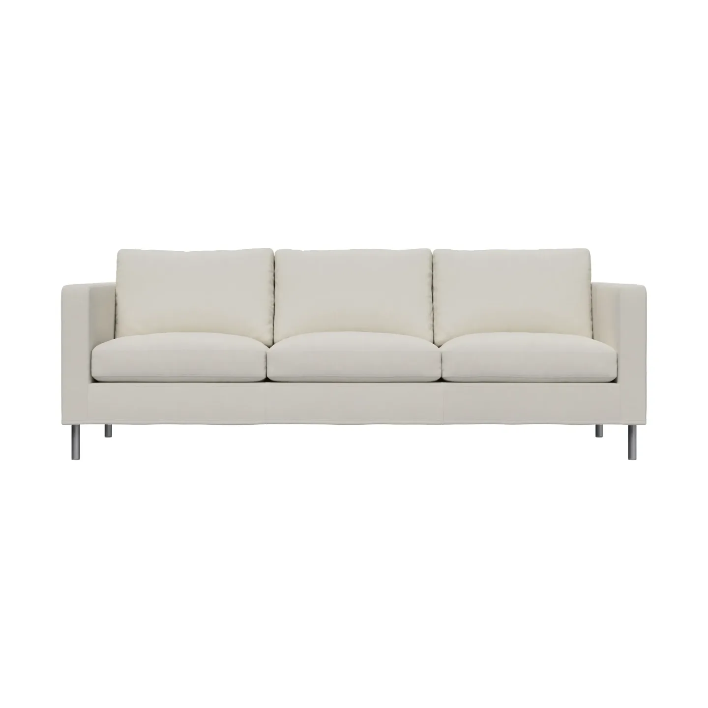 Fogia Alex 3-sits soffa Tyg Hiro White-aluminiumben