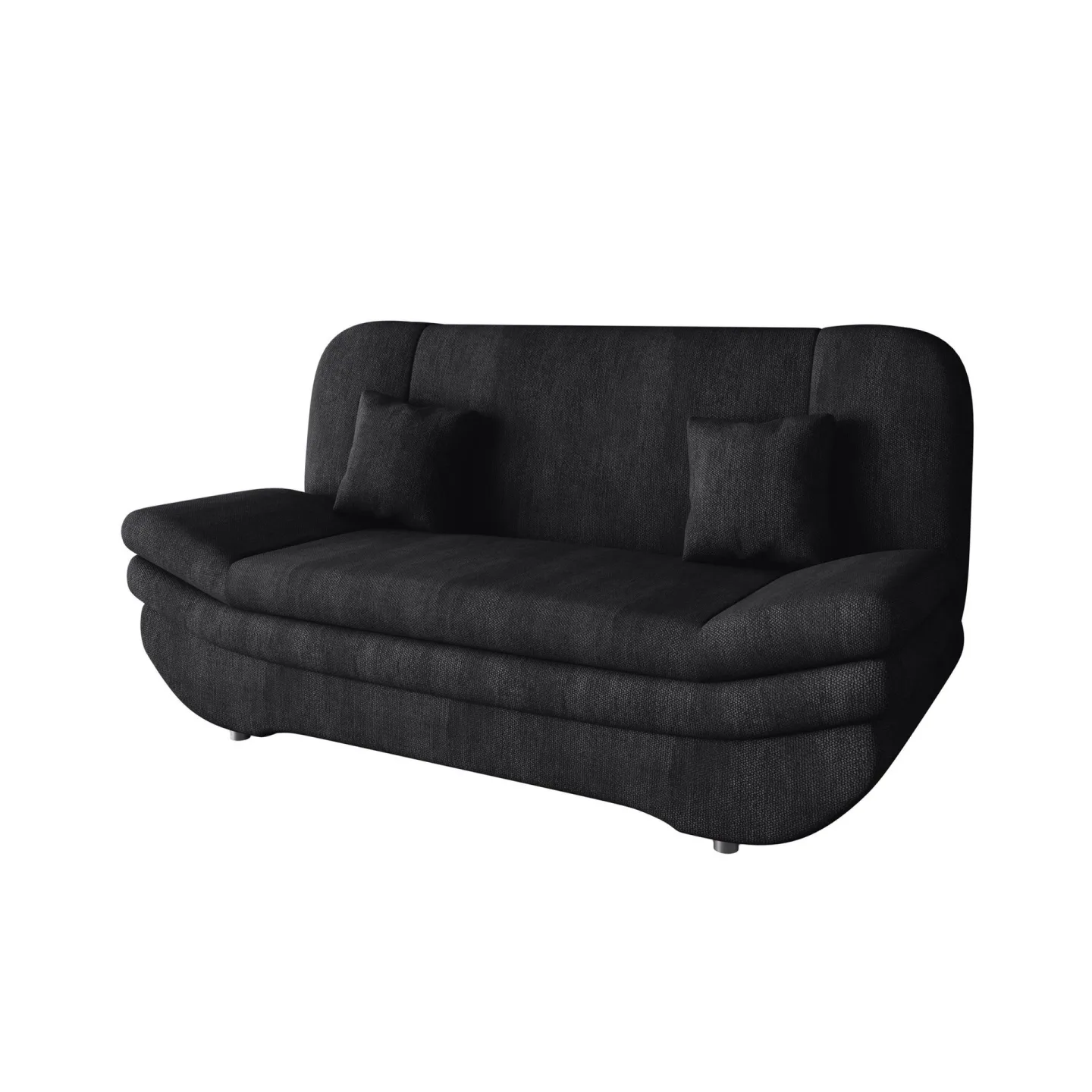 Figurelle 3-sits Bäddsoffa - svart