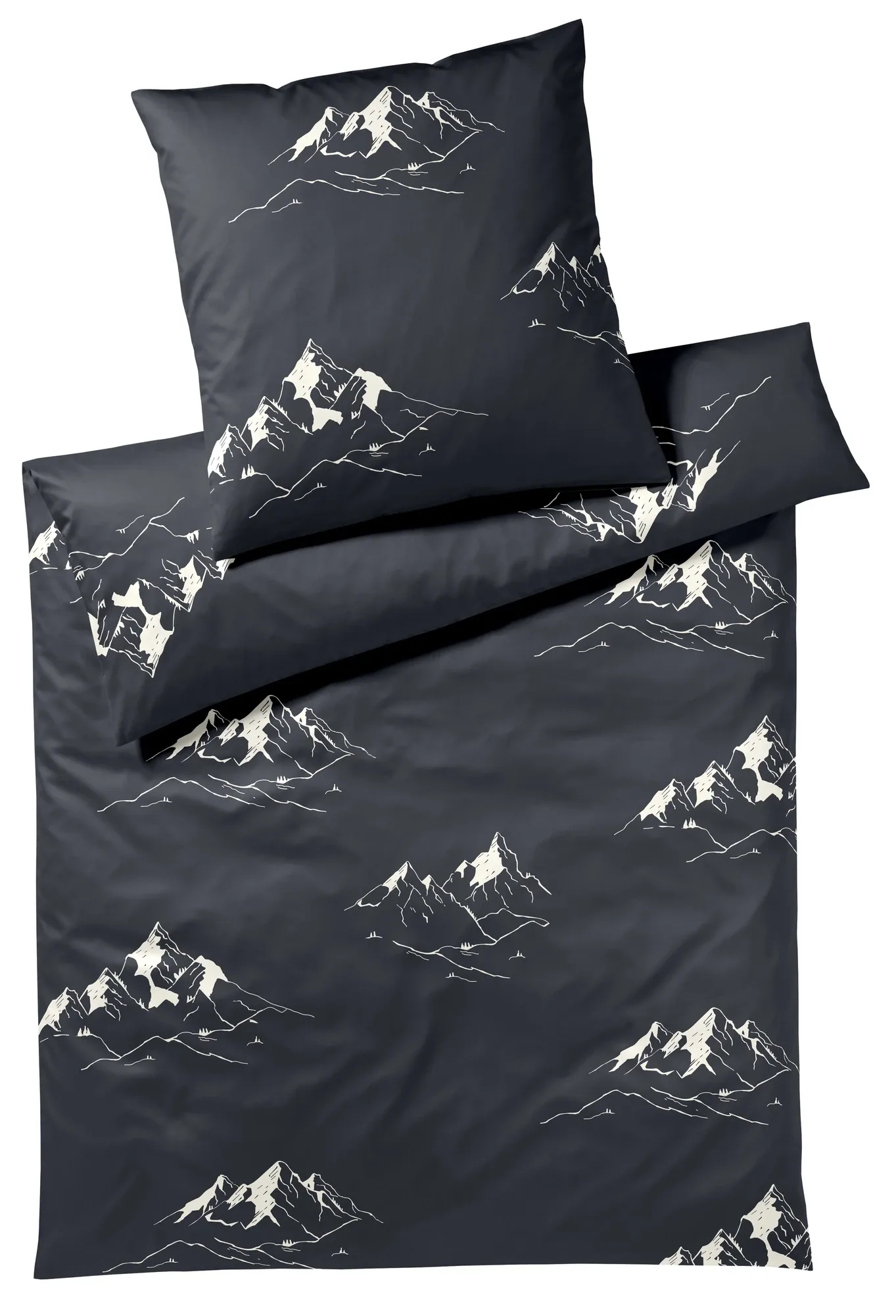 Elegante Bettwäsche Mountain Top Graphit | Schubiger Möbel