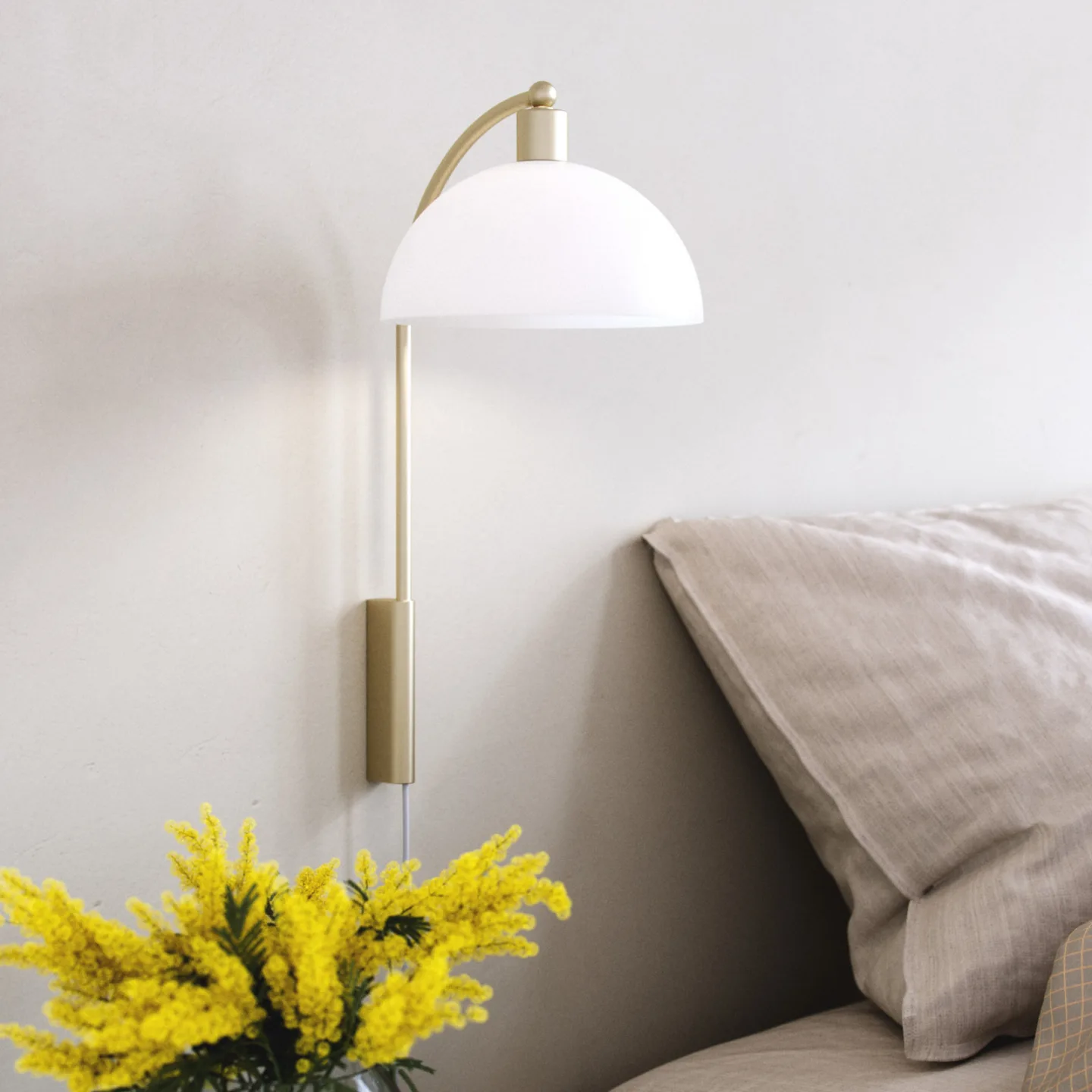 Ellen 20 Wandleuchte Brass - Nordlux - Wohnzimmer - Skandinavisch - Metall - Einflammig