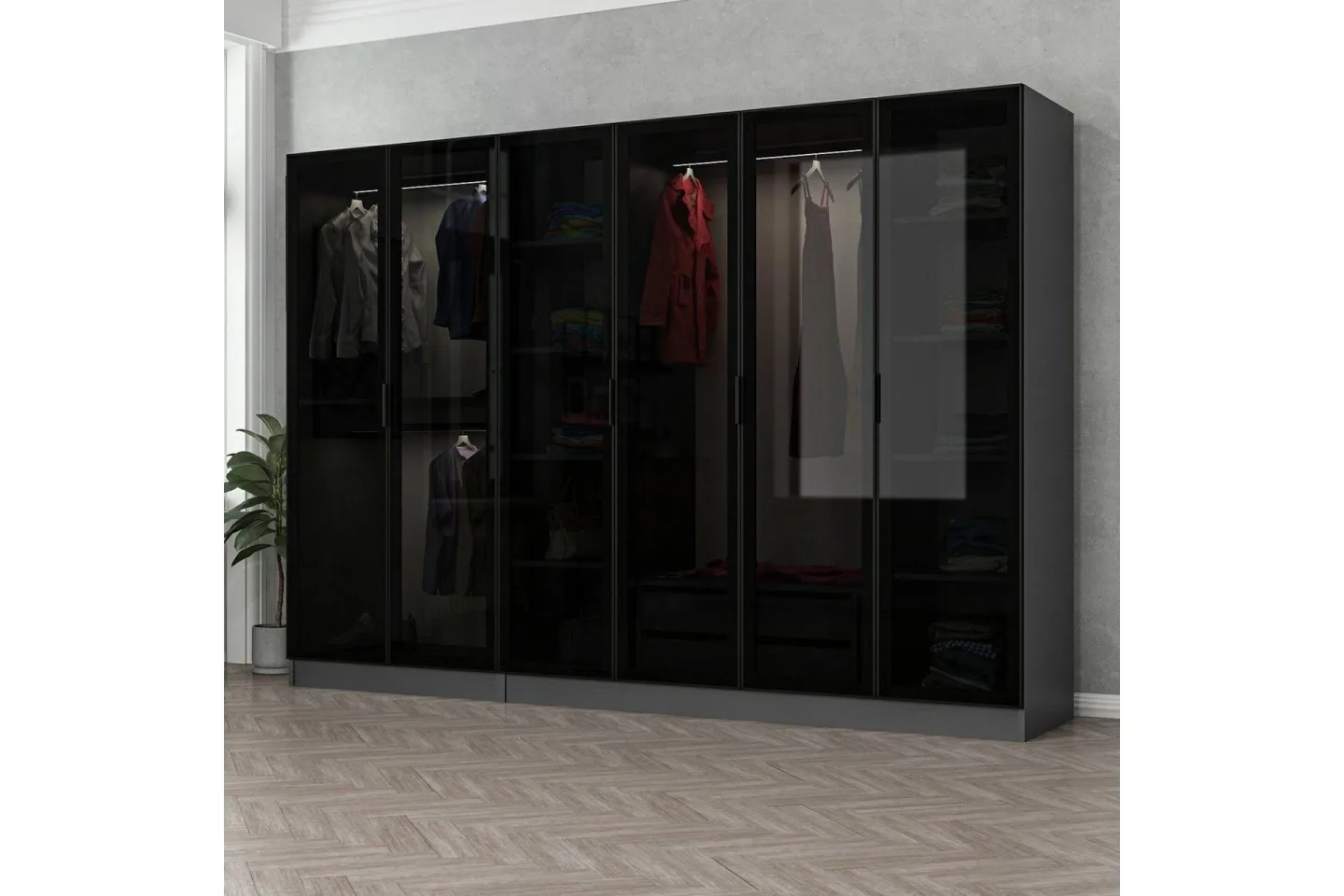 Fruitland Garderob 270 cm - Antracit