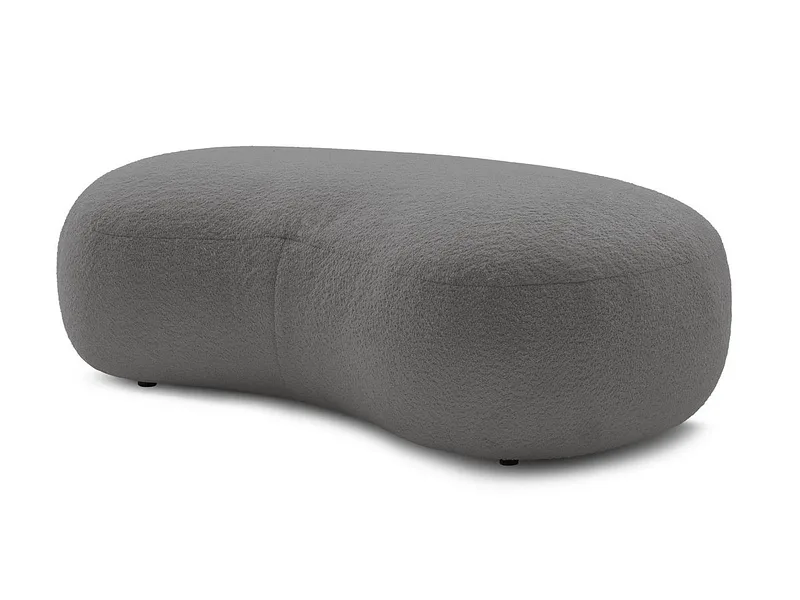 Hocker BOBOCHIC SAINT-GERMAIN 90x147x47cm boucle-stoff hellgrau