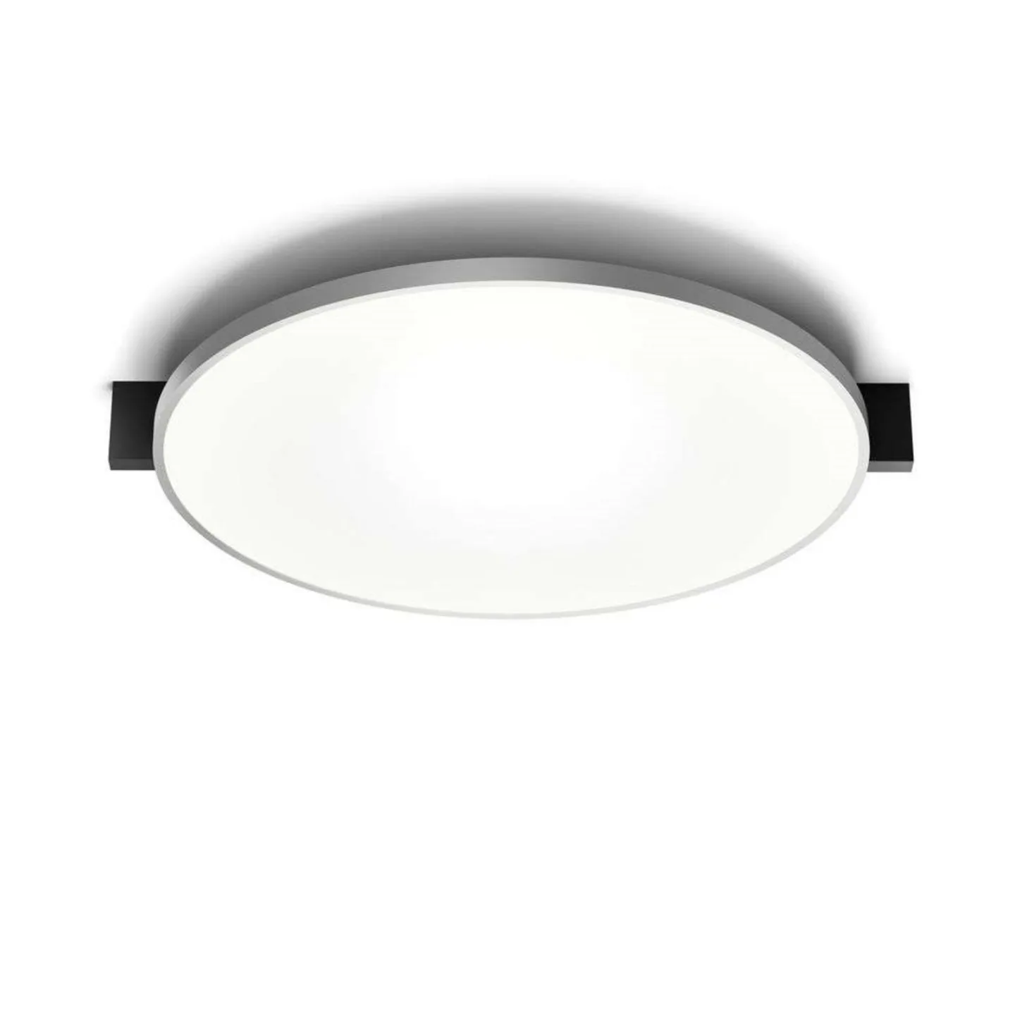 Inlay Round C3 taklampa, svart/silver - Light-Point - Sovrum - Aluminium