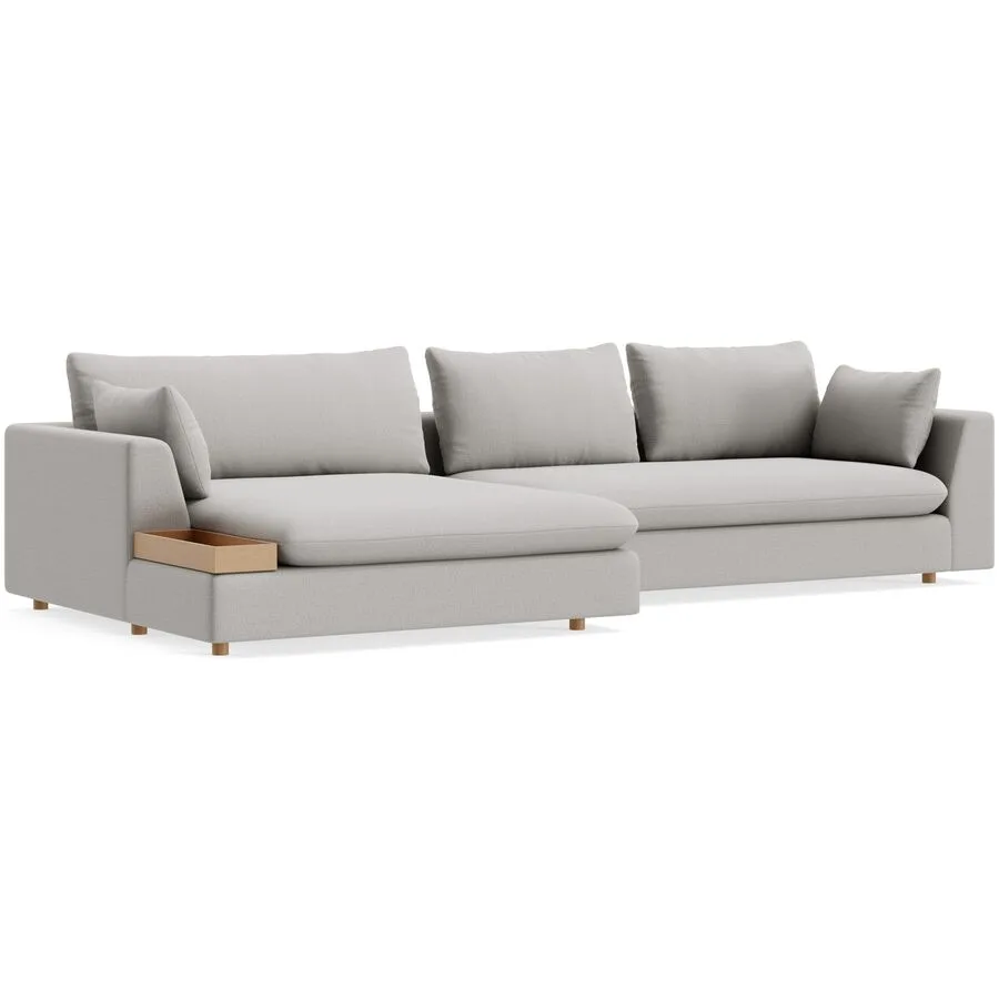 Ecksofa Milou Beige Stoff 334 cm 165 cm - Möbel Konfigurator: Traummöbel individuell zusammenstellen