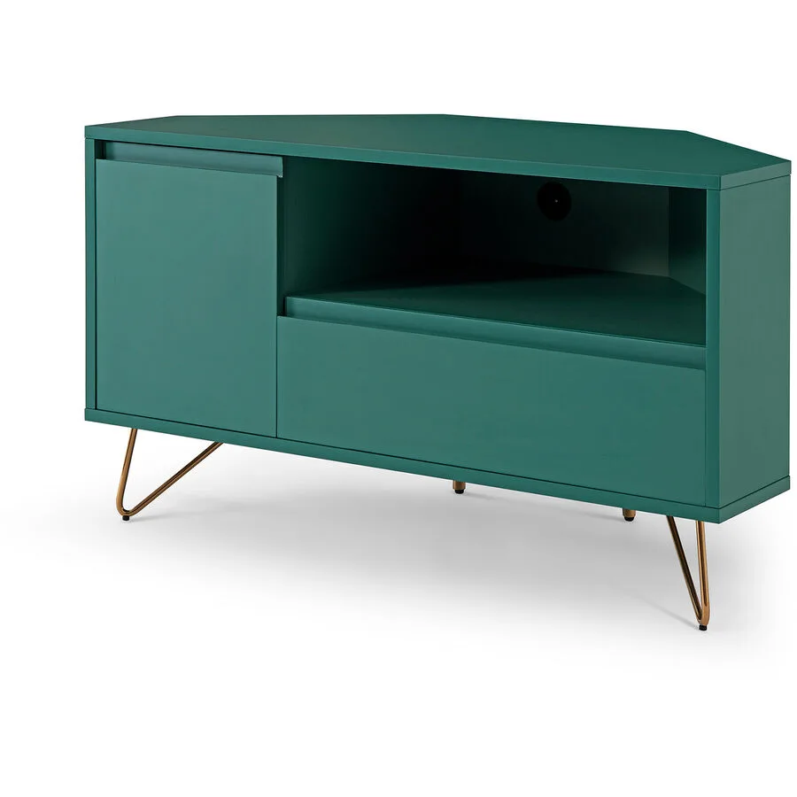Lowboard Austin grün/gold MDF/Metall B 100 cm
