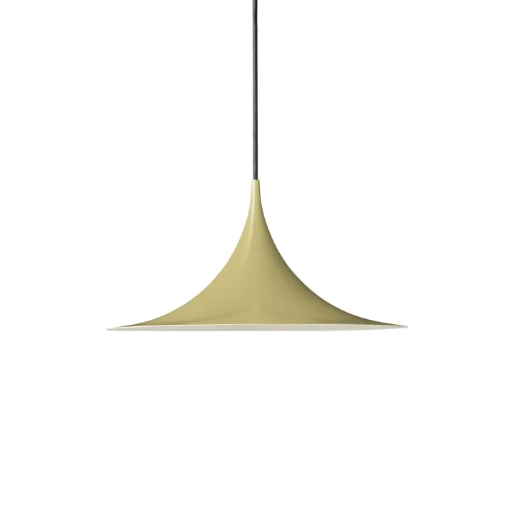 Semi pendellampe Ø30 Glossy Fennel Seed - Gubi - Stue - Design - Metal - Med én lyskilde