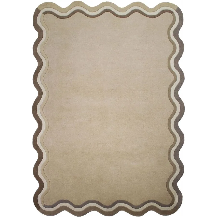 Teppich Ladora Natur 100% Wolle 160 x 230 cm