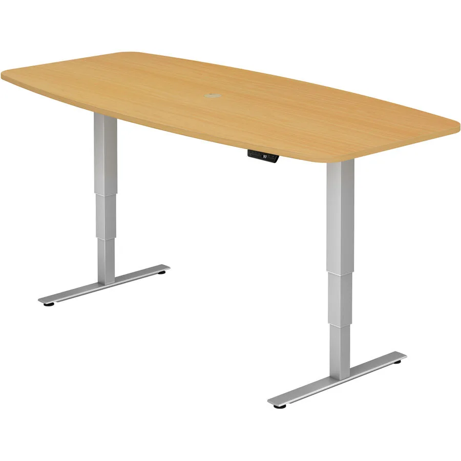 Schreibtisch Office buche Holzwerkstoff Höhenverstellbar B 220 T 103 cm