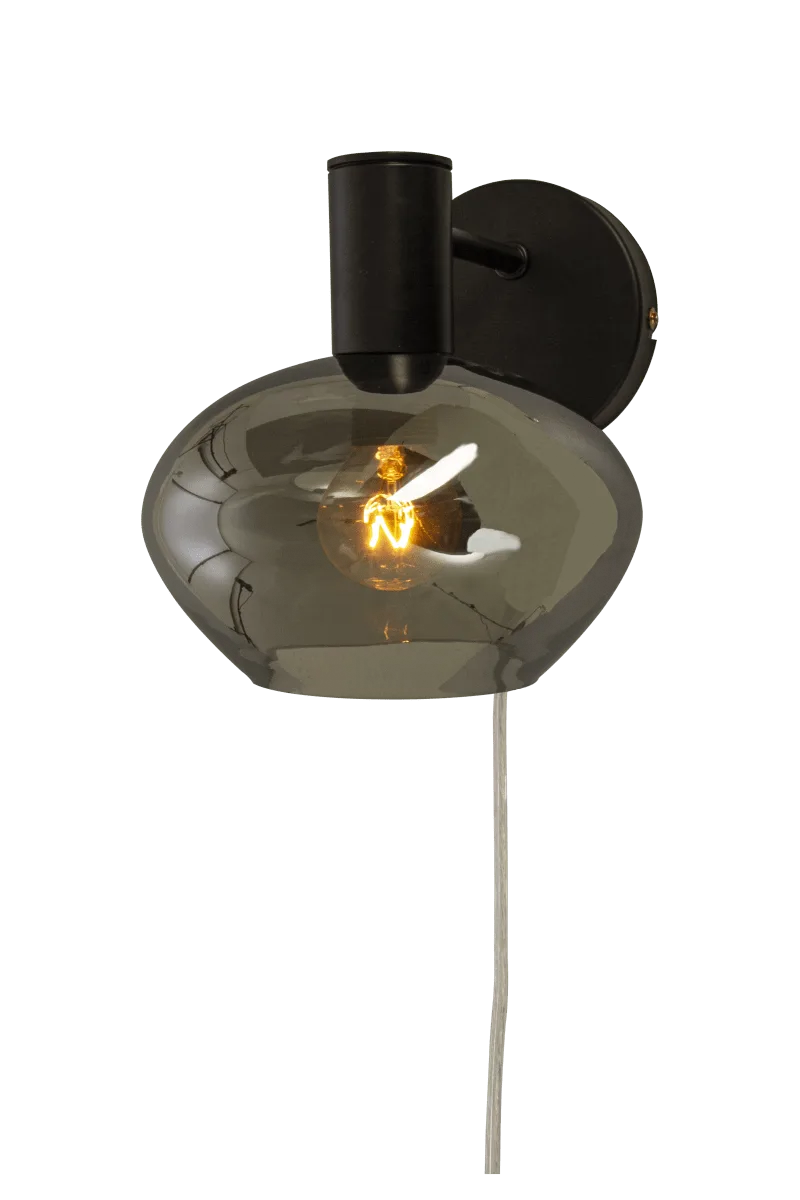 Aneta Lighting - Bell Ø15 - Vägglampa - Rökgrå