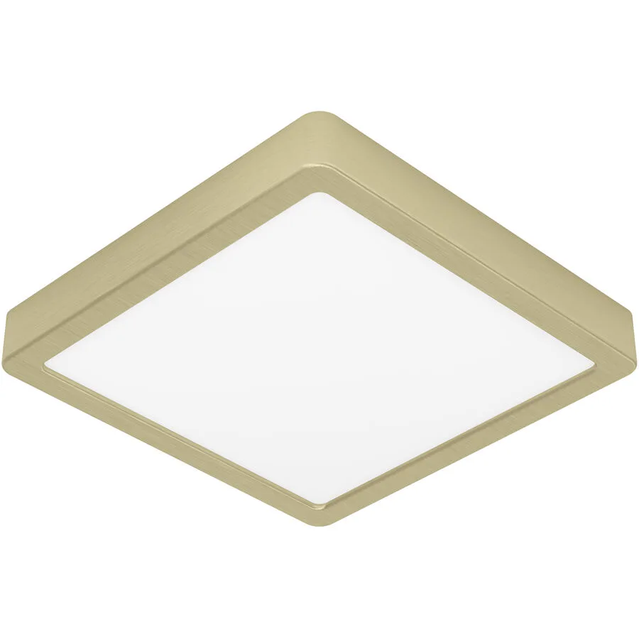 Eglo Deckenlampe Fueva 5 Stahl 21 cm 2.8 cm - Farbe: messing gebürstet/smoky - LED - Lichtfarbe: Warmweiss - LED Energiesparlampen