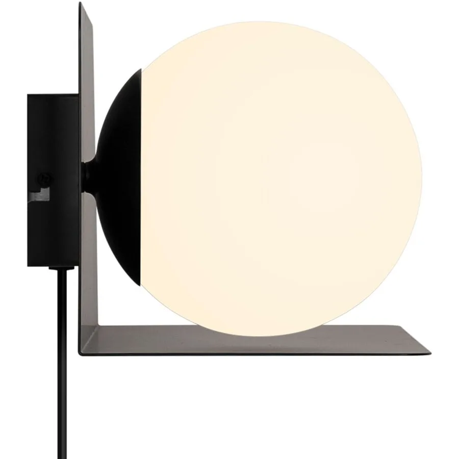 NORDLUX Wandlampe Lilibeth Schwarz Metall B 35 H 16 cm