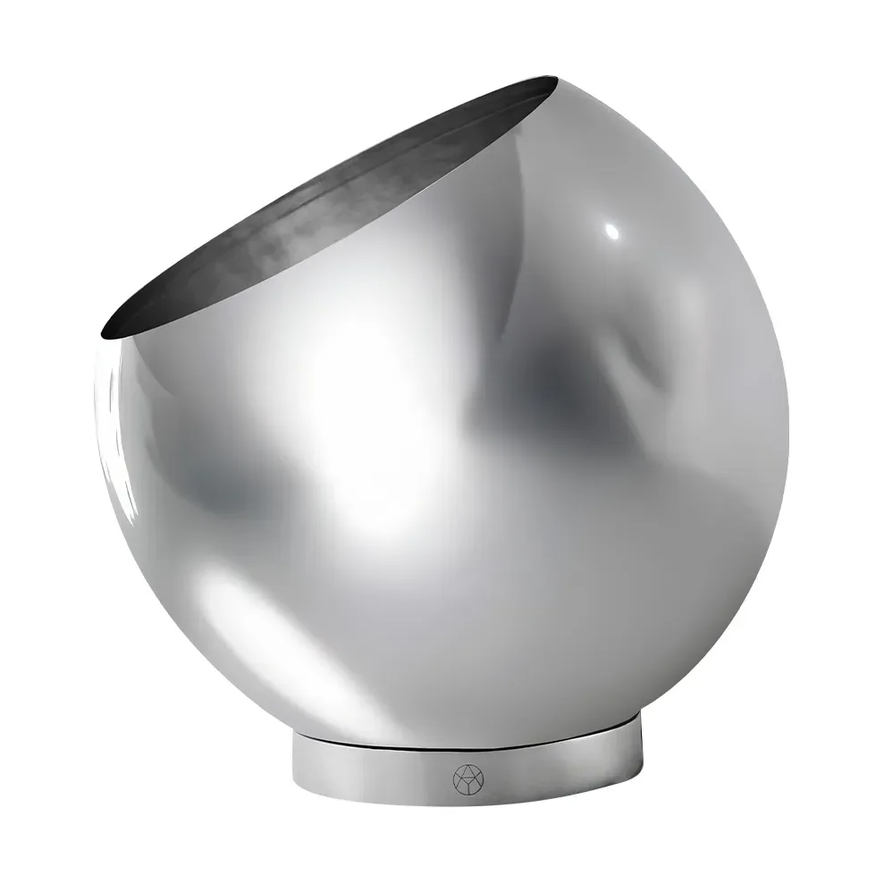 AYTM Globe Blumentopf Ø21cm Silber