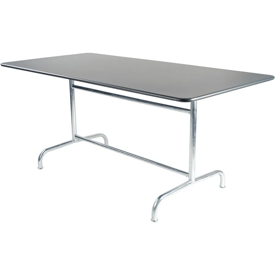 Gartentisch Schaffner Jura Metall anthrazit 165x80 cm klappbar