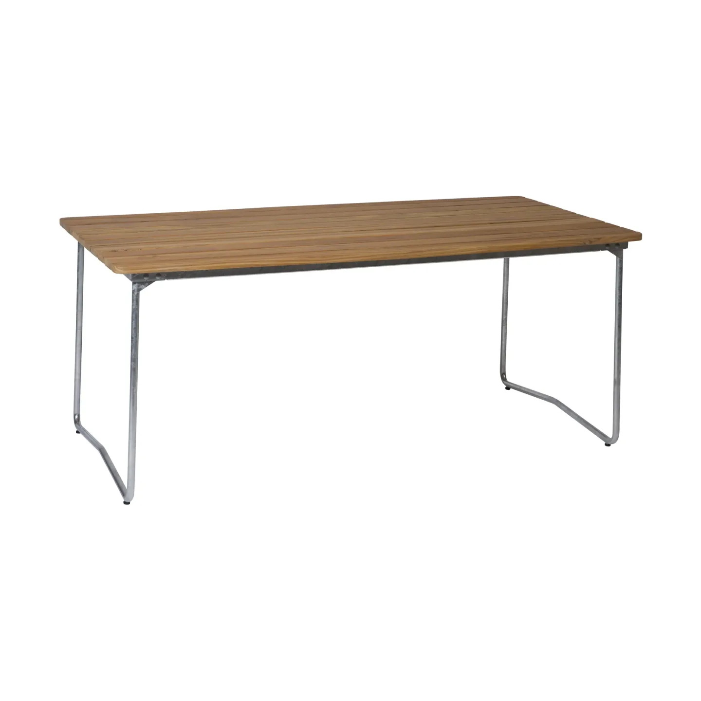 Grythyttan Stålmöbler B31 matbord 170x92 cm, Teak-varmförzinkat stativ