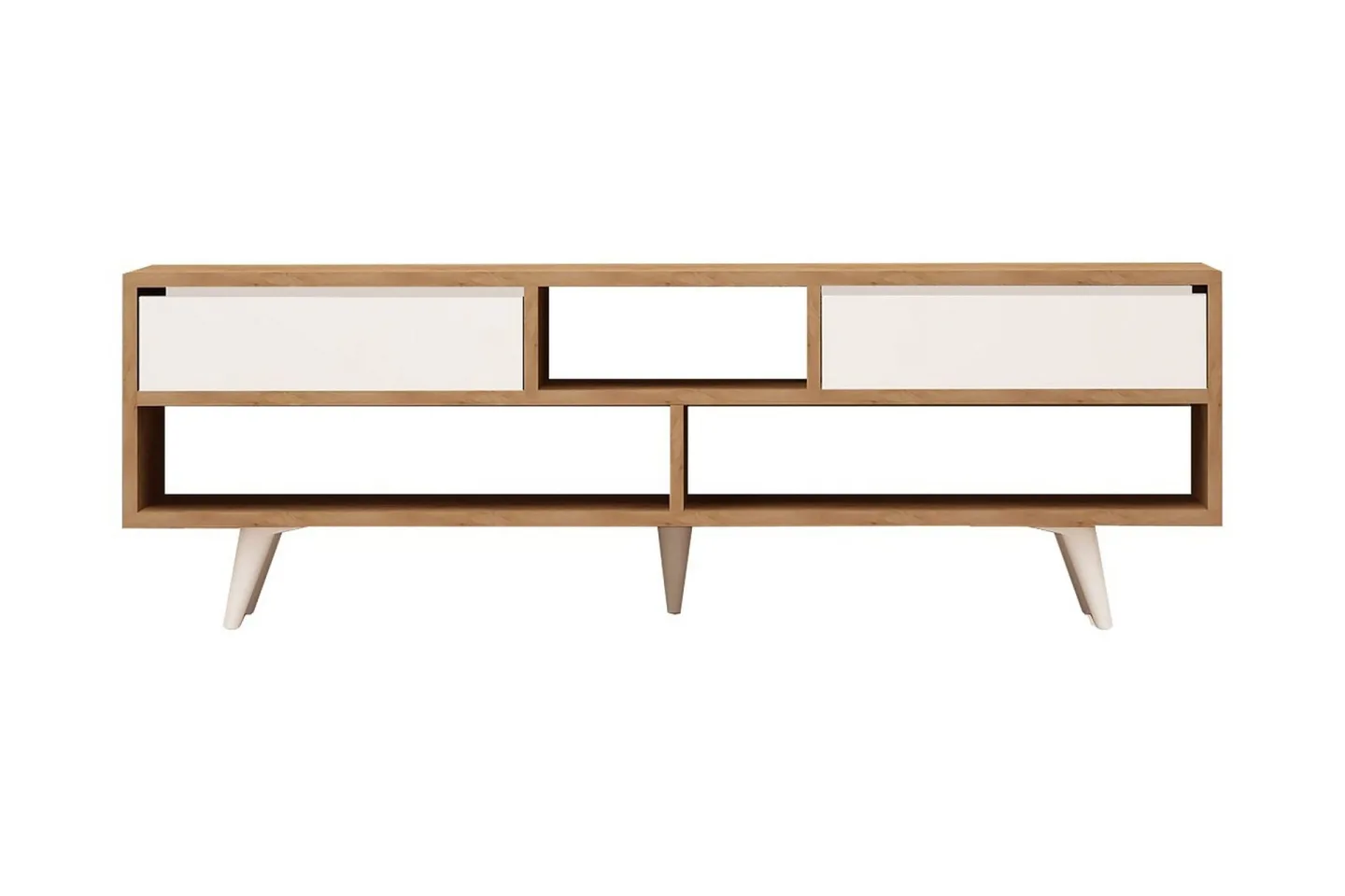 Mod Design Tv-bänk 140 cm - Brun/Vit