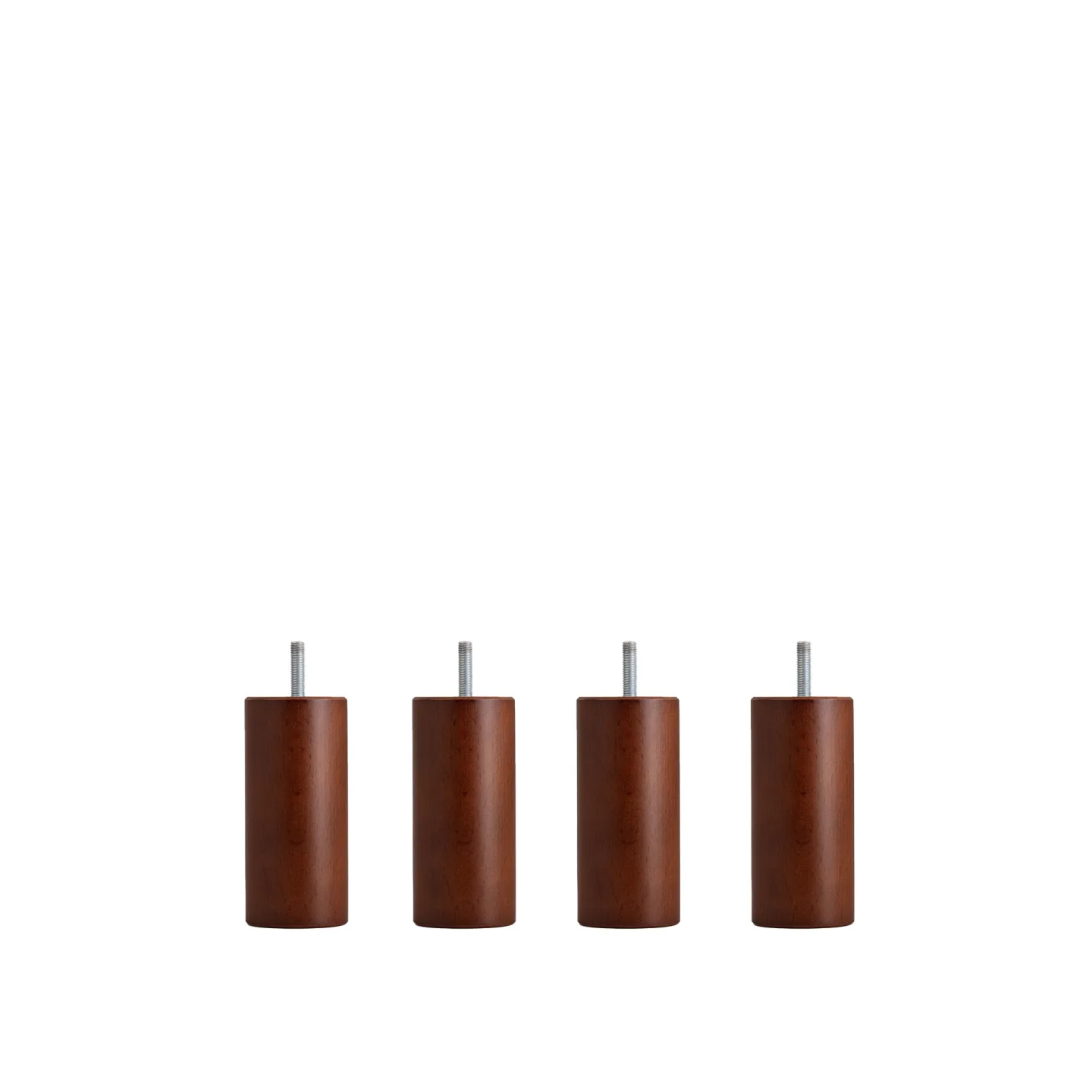 DUX - Dux SC sängben rund mahogany 12 cm 4-pack - Sängben - Träfärgad - Trä