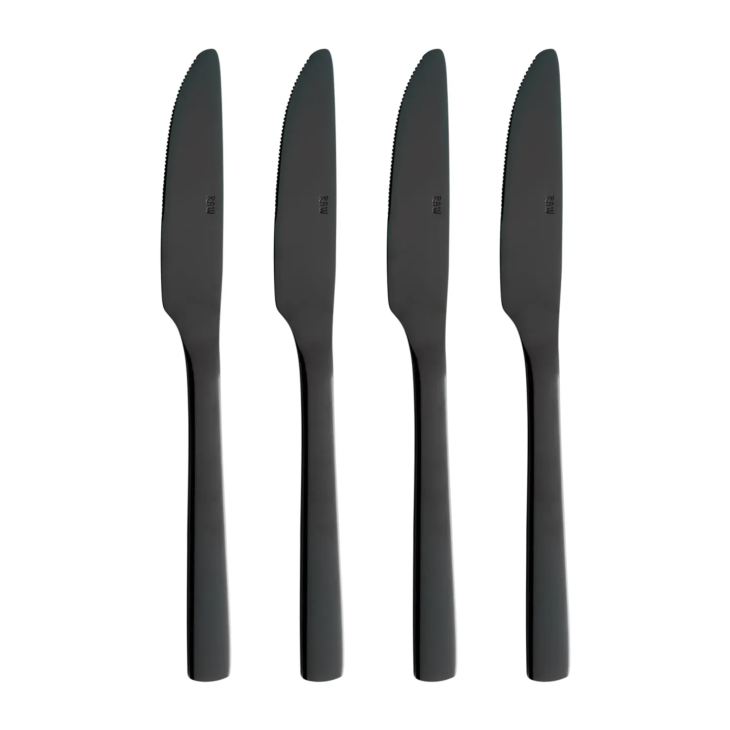 Aida Raw Messer 4er Pack Schwarz