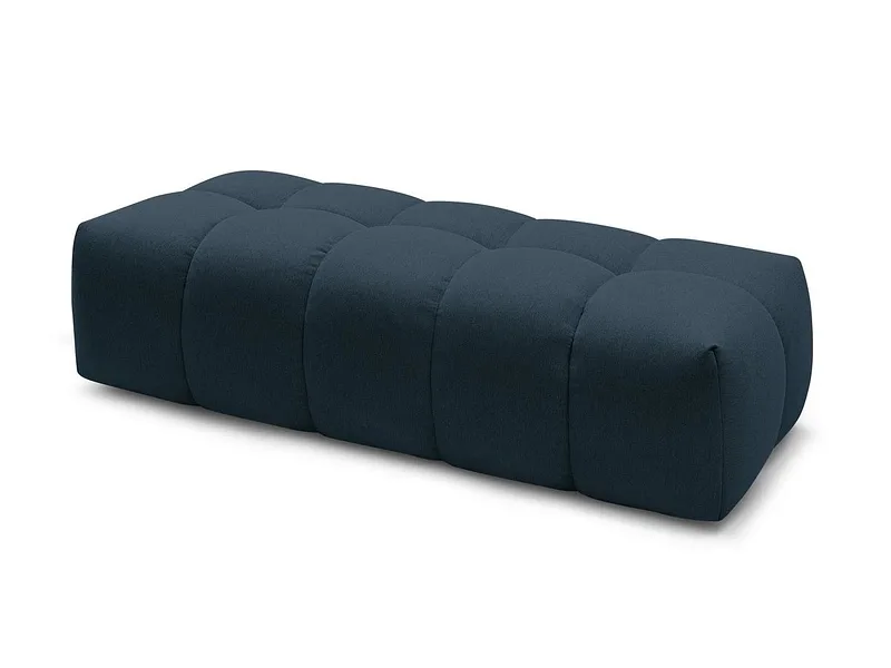 Hocker BOBOCHIC MONT-BLANC 66x180x48cm stoff chiniert dunkelblau