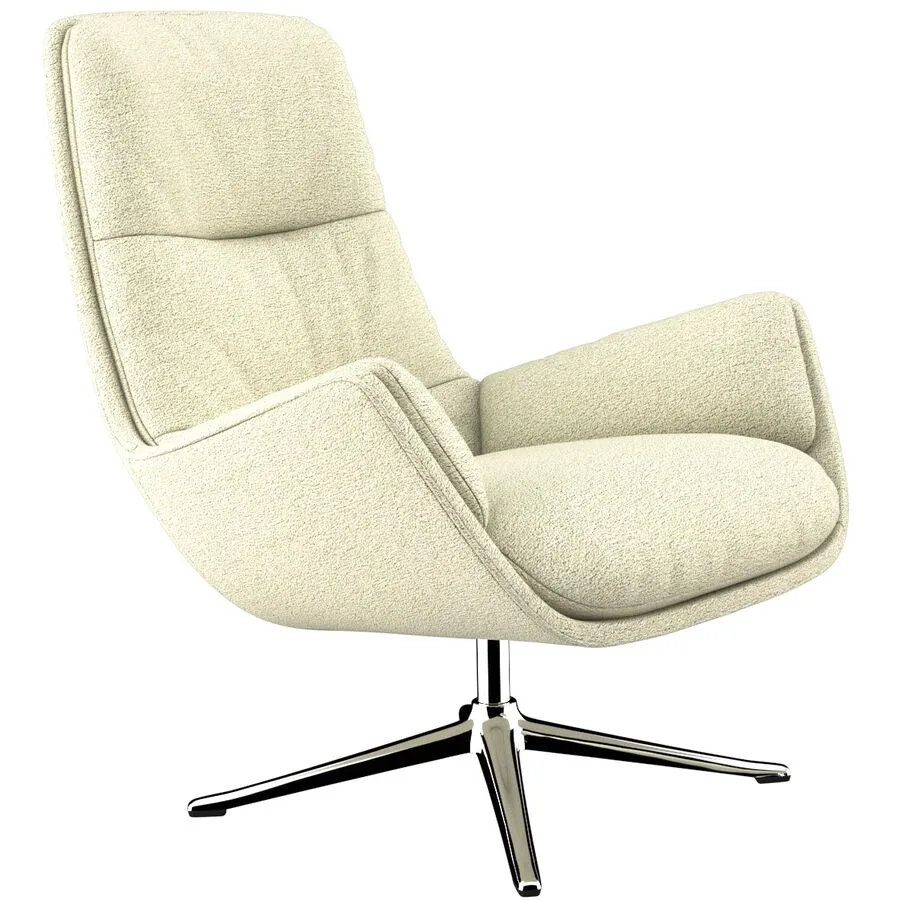 Sessel Halani offwhite Stoff B 93 T 84 H 95 cm