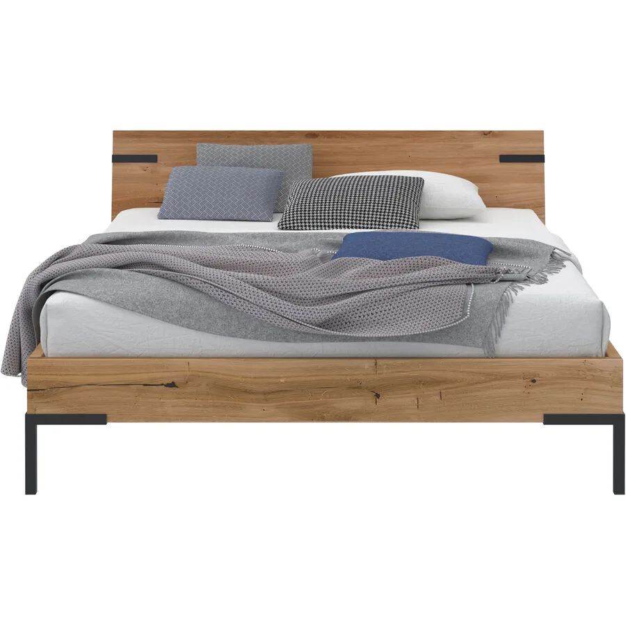 Bett Induz Natur Wildeiche 140 x 200 cm